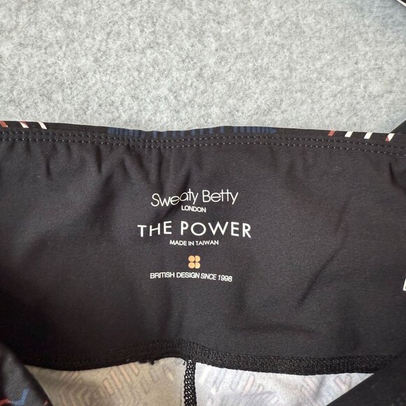 Sweaty Betty The Power Leggings Black Blue Brown Aztec‎ Print Athletic Womens XS - Picture 3 of 14